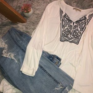 White long sleeve shirt